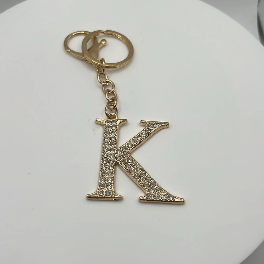 348. Gold‎ Initial 'K' Keychain